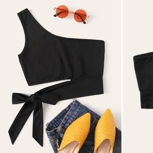 one shoulder top